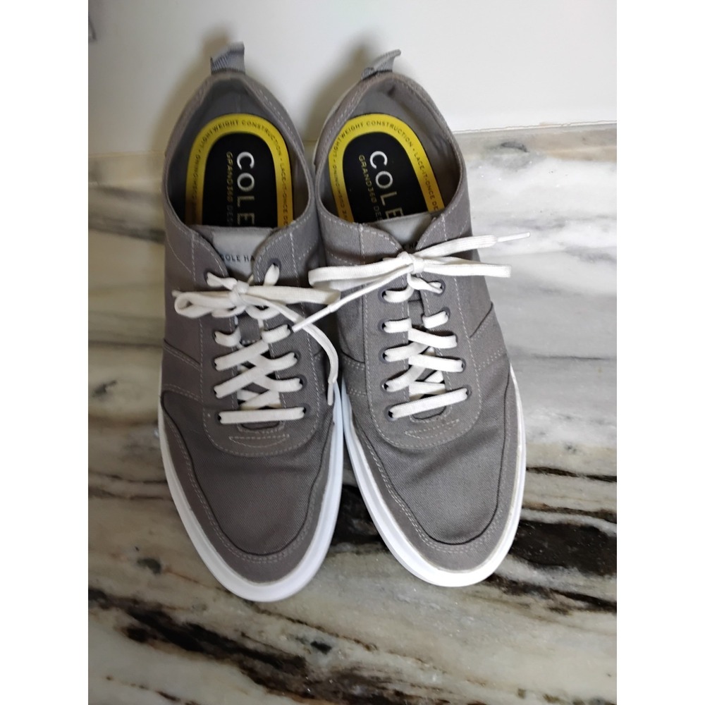 Cole Haan Men's Grandpro Rally Stormcloud Gray Canvas Court Sneaker SZ 10